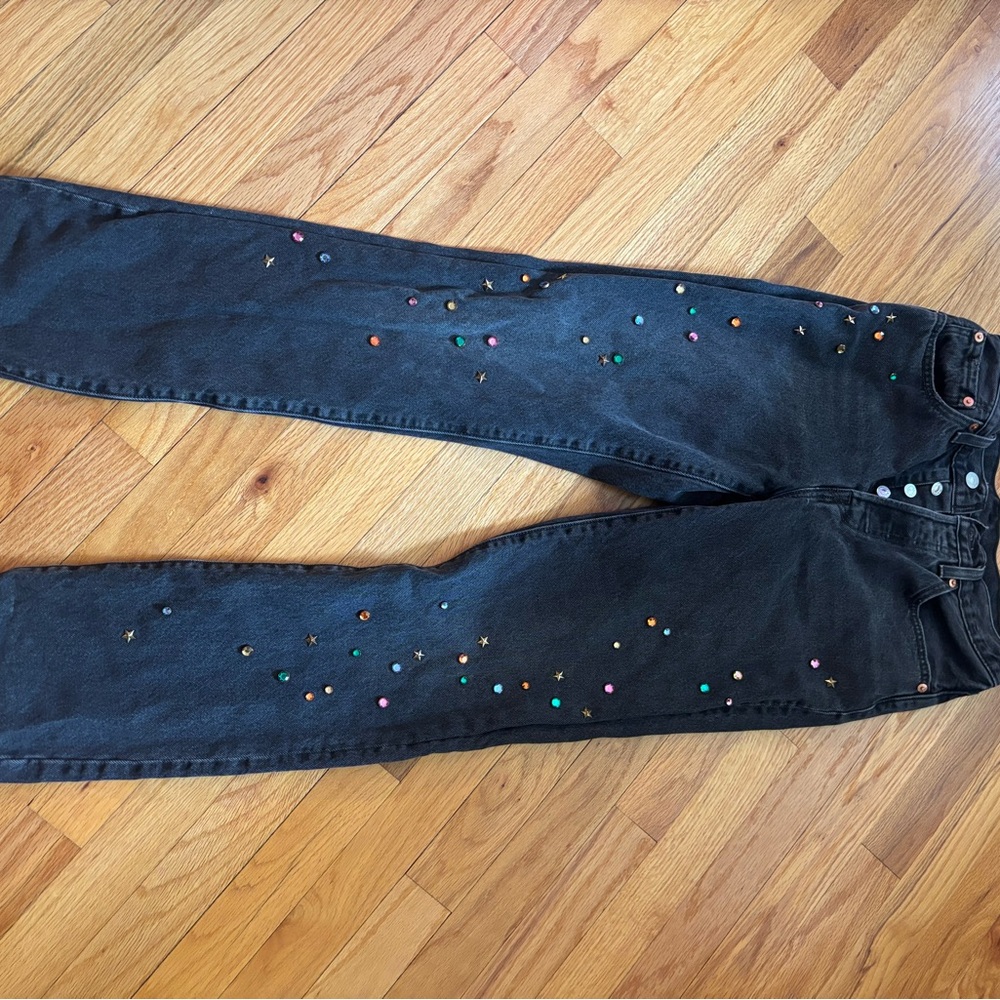Levi's Black Artistic Straight Leg Jeans